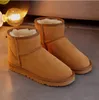 Hot Classical AUS U5854 Korte mini Vrouwen Sneeuwschoenen houden Warm Boot Fashion Man Dames pluche casual warme laarzen schoenen gratis overdracht