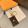 Key Buckle Car Keychain Fashion Letter Handmade Leather Keychains Men Women Bag Pendant Accessories