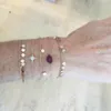 Bangle Vintage Crystal Sun Round paljetter Armband Fashion Armband för kvinnor 2023 Boho Black Stone Lips Multileveljewelry Gift