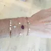 Bileklik vintage kristal güneş yuvarlak payetler bilezik kadınlar için moda bilezikler 2023 boho siyah taş dudaklar çok katlı jewelry hediye