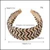 Headbands Bohemian Hairbands Woven St Twisted For Women Cross Handmade Hair Hoop Hairband Accessories Drop Delivery Jewelry Hairjewel Otkyo