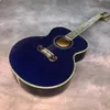 Guitare acoustique acoustique laquée bleu ciel 43" Jubmo Mold J200 Series