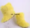 Сапоги новая мода Fox Fur Woman Снежные сапоги Rainbow Multi -Ploor Lady Winter Boots Теплые ботинки женские ботинки ботинки Bottes de neige fems 0128v23