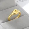 Кластерные кольца анис звезда кольцо из нержавеющая сталь для женщин мужчины золотой серебряный цвет винтажный круглый палец 2023