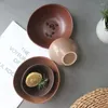 Skålar 4in/6in imitation kokosnöt skål snabb nudel bordsuppsättning urval av kök leveransredskap catering sallad hushåll