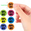 Jewelry Pouches 500Pcs/roll 1 Inch Product Discount Logo Sticker Self-Adhesive Label
