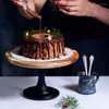 Borden cake bord stand houten metalen metaal hoge basis cupcake schotel houten dessert benodigdheden bruiloftsbak decoratie display gereedschap