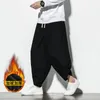 Herenbroek 2023 streetwear mannen harem Japanse stijl casual katoenen linnen broeker man jogger Chinees baggy plus size 5xl