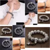 Collane con ciondolo Affascinante 999 Sier Six Character Mantra Bracciale Lotus Buddha Bead Drop Delivery Pendenti con gioielli Dhjie