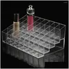 Aufbewahrungsboxen Bins 24/36/40 Transparentes Gitter Acryl Kosmetikständer Lippenstift Box Make-up Make-up-Fall Verschiedene Schmuckwerkzeuge DHFMI