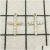 Charms 10st Cross Charm smycken tillbehör örhänge hänge armband halsband diy hitta 15x2m drop leverans fynd komponenter dhqpm