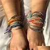 Beaded Bohemian Fashion Womens Bead Bracelet Handmade Mtilayer Woven Rope Beads Bracelets Drop Delivery Jewelry Dh4Sm