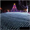 Cordas de LED 1600 luzes 10x5m ilumina￧￣o de cortina Flash Festival Party Light Christmas Wedding Drow Drop Driping Holiday Ot0b2