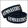 Bracelets de charme Arrivées Gymnastique Sile pour Femmes Hommes Lettre Sport Bracelet Bracelet Bijoux De Mode Cadeau En BK Drop Livraison Otu5J