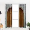 Curtain Wooden Arch Window Curtains For Living Room Kitchen Bedroom Modern Treatments Drapes Blinds