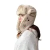 ベレット冬の温かい犬の男性のための女性女性屋外肥厚綿の毛皮のイヤラ