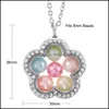 LACKETS FASHIER Big Pearl Cage Locket Hanghanger ketting voor vrouwen olifant Cross Owl Tree Living Memory Kralen Glas magnetisch zwevend otwc6