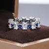 Anneaux de mariage brillant cubique zircone femmes promesse de fiançailles accessoires pour amoureux fin cadeau d'anniversaire dame bijoux à la mode anneau