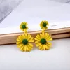 925 Silver Needle Small Daisy ￶rh￤ngen Blomma Stud￶rh￤ngen 4 F￤rgval