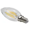 Confezione da 10 lampadine a LED Lampadina a candela C35 4W 6W 110V 220V E12 E14 Base a vite Edison 2700K Bianco caldo