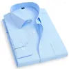Men's Dress Shirts Mens Shirt Long Sleeve Black White Blue Classic Regular Fit Twill Fashion Work Business Social Smart Casual