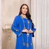 Abbigliamento etnico Eid Ramadan Abaya Donna Ricamo Caftano Turchia Abito hijab musulmano Caftano Islamico marocchino Arabo Abito Dubai Djellaba