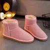 Hot Classical AUS U5854 Korte mini Vrouwen Sneeuwschoenen houden Warm Boot Fashion Man Dames pluche casual warme laarzen schoenen gratis overdracht