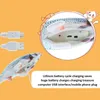 Giocattoli per gatti 30CM Giocattolo elettronico per animali domestici Simulazione di ricarica USB elettrica che rimbalza pesce per masticare il cane Giocare a mordere Forniture310v