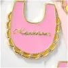 Charms So Cute10Pcs/Lot Apron Baby Bottle Enamel Metal Pendants Gold Base Fashion Jewelry Accessories For Diy Handmade Drop Delivery Dhmf9