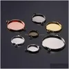 Charms 1020pcs/лот 1025 мм Cabochon Tray Bezels Браслет DIY аксессуары пустая подвеска база для ювелирных украшений.