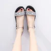Sandali Gladiatore da donna Crystal Fashion Summer Shoes Flat Antiscivolo Beach Women 2023 Fairy Style Heel