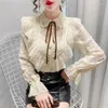 Женские блузки весенняя осень Slim Simple Office Korean Blouse Blous