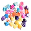 Arts And Crafts Natural Stripe Onyx Heart Shape Charms Pendants For Jewelry Making Diy Earrings Necklace Drop Delivery Home Garden Dhubz
