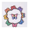 Аксессуары для участия в обуви Оптовики Colorf Butterflies Pvc Custom Eany Style Women Decorm