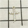 Charms 10 Stück Kreuz Charm Schmuck Zubehör Ohrring Anhänger Armband Halskette DIY Finden 15 x 2 m Drop Lieferung Erkenntnisse Komponenten Dhqpm