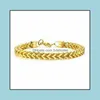 L￤nkkedja casual m￤n armband god kvalitet rostfritt st￥l manlig personlig charm armband sl￤pp leverans smycken ot64n