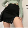 PDD Outdoor Shorts AMERIKAANSE EN EUROPESE INSEN Gebreide zijde Split hoge taille Elastische heup wrap rok Spicy Girls Sexy Style S-XL wegwerpbaar