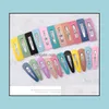 Fermagli per capelli Barrettes Donna Moda Cute Sweet Girls Candy Color Hairclip Bb Clip Hairpin Charm Party Jewelry Drop Delivery Dhbnd