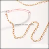 Glasögonkedjor Kvinnor Fashion Spectacle Chain Gold Sungasse Holder Halsband Eyewear Retainter Accessories Drop Delivery Otsod