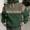 Erkek Hoodies Erkekler Kış Bahar Gündelik O Boyun Uzun Kollu 3d Baskılı Kapüşonlu Sweatshirt Üst Kıyafetler Grafik Sudadera Atletik Vintage