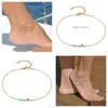 Anklets Europe Fashion Jewelry Evil Eye Anklet Beach Blue Eyes Drop Delivery Dhqfg