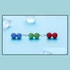 Stud Fashion Korean Beads Earrings 7 Colors Ladies Crystal Rhinestones Ball For Women Luxury Jewelry In Bk Drop Delivery Otmrn