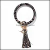 Anneaux clés Bracelet d'anneau en peau de serpent avec bracelet bracelet en cuir gland