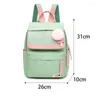 Bolsas escolares simples Oxford Backpack for Women Anti -Roubo Bagpack Lady Back Pack Pack com painéis de painéis de mochila feminina de grande capacidade mochilas mochila