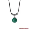 Girocolli Girocolli Vintage Cinese Classica Perla Verde Argento Fatti A Mano Donna Ragazza Ciondolo Collana Colar Collier Maglione Catena