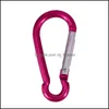 Sleutelringen klimknop Carabiner wandelhaak buitensporten MTI kleuren aluminium veiligheid Karabiniums Buckle Keychain Gifts Drop del DHQ79