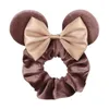 Hair Accessories 2023 S Christmas Mouse Ears Sequins Bows Headband Women Velvet Scrunchies Bands For Girls Party DIY240A