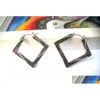 Dangle Chandelier Fashion Jewelry Vintage Earrings Decorative Pattern Square Drop Delivery Dhjnm