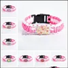 Braccialetti con ciondoli Indiano Mandala Fiore della vita per le donne Ragazze Vetro Rosa Cord Wrap Bracciale Fidanzata Gioielli In Bk Drop Delivery Otnht