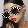 Sunglasses Fashion Vintage Oval Women Men Designer Zebra Pattern Sun Glasses Travel Driving Shades UV400SunglassesSunglasses